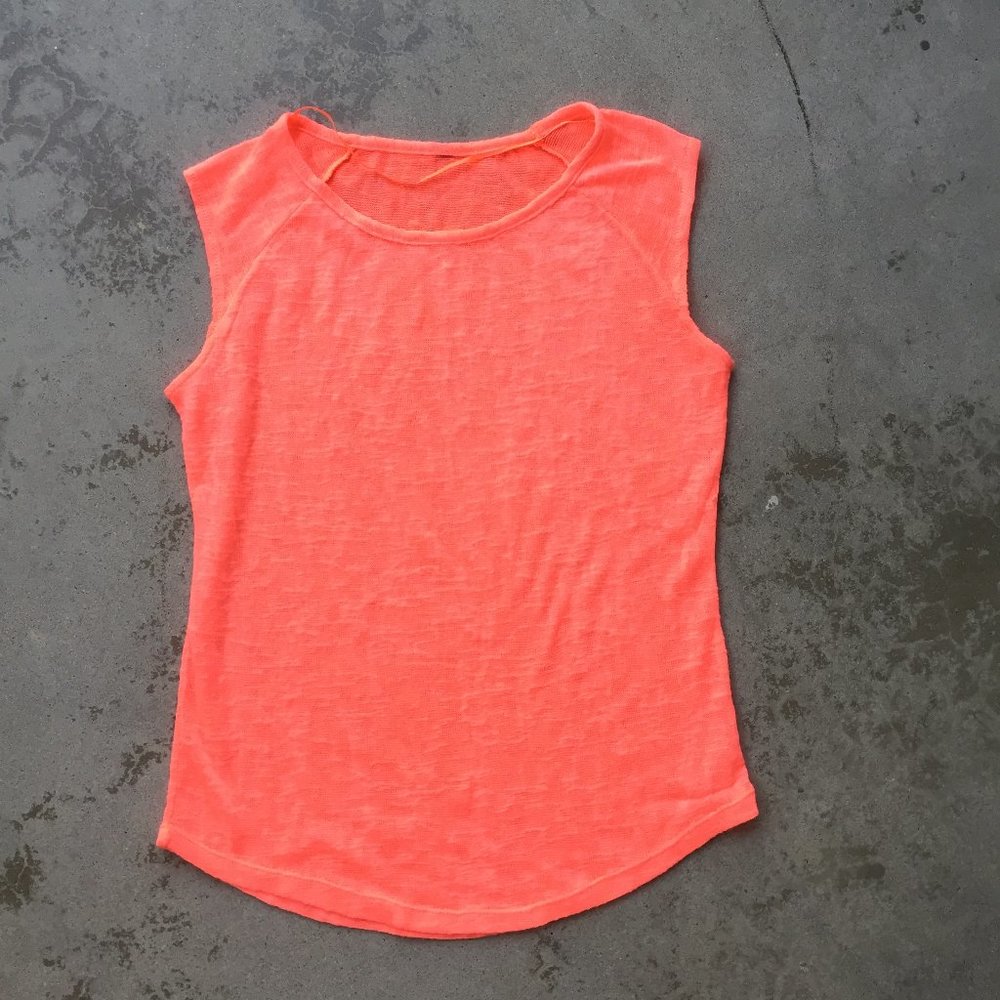 Bundle Sale! Neon Orange Burnout Top